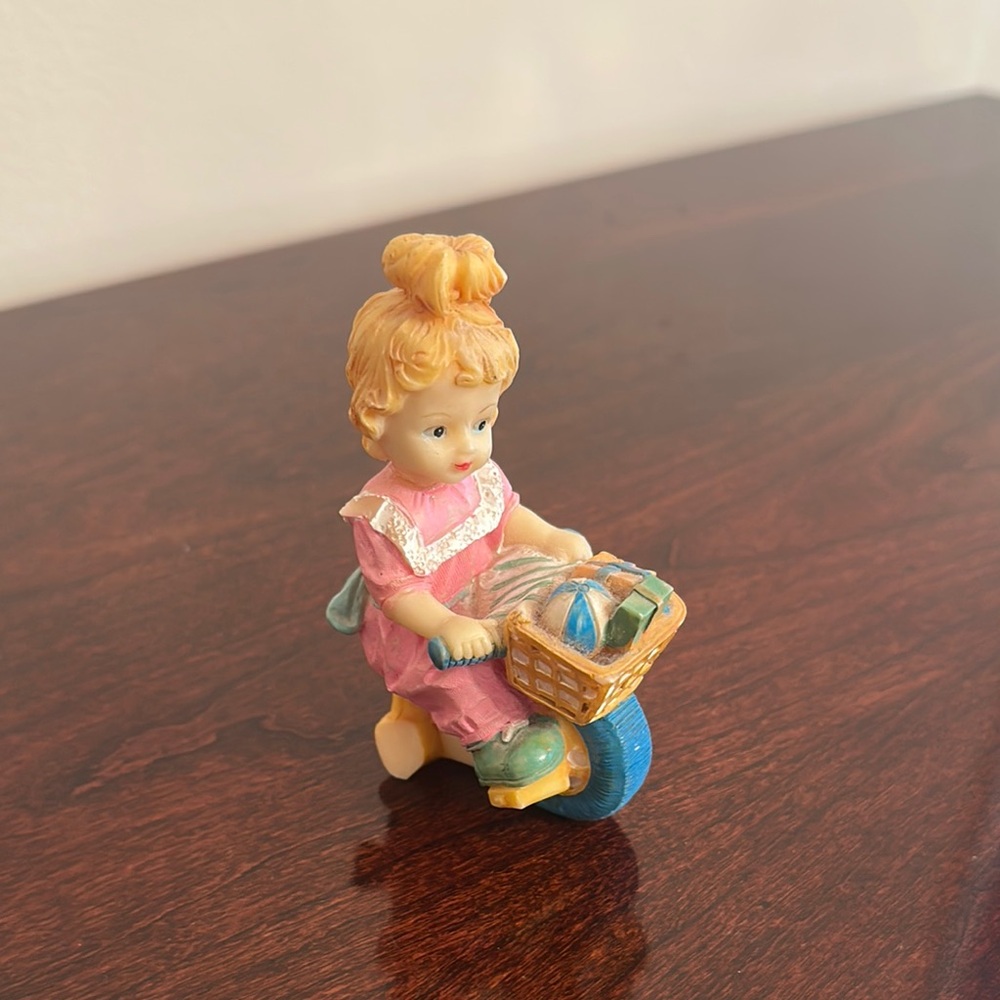 Charming Pink and Blue Toy Figurine